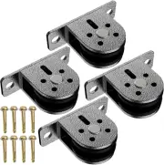 Cable Rope Bearing Pulley Wheel, Wall-Mounted Fixed Pulley Weight System for Hom
