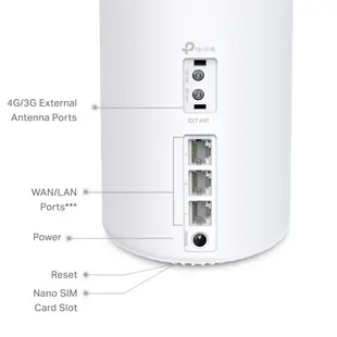 TP-LINK Deco X50-4G 4G LTE+AX3000 完整家庭 Mesh WiFi 6系統【每家比】