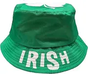 [Beyond Happy] Ireland St Patrick's Day Reversible Bucket Hat - Irish Green Heavy Duty Unisex Sun Hat