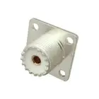 SO-239 UHF FEMALE CHASSIS MOUNT COAXIAL CONNECTOR SILVER TEFLON USA DEALER F/S