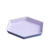 15Pcs Hexagon Party Dessert Snacks Melon Seeds Wheat Straw Thicken Tray Fruit Plate Dishes Lunch Box
