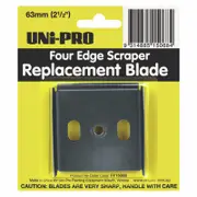 UNi-PRO 63mm Carbon Steel Four Edge Scraper Replacement Blade