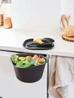 Tupperware Chop Collector Vegetable Scraps Bin - Black - Brand New