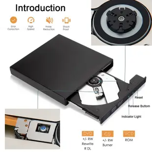 外置 DVD CD ROM RW 刻錄機驅動器刻錄機閱讀器播放器光驅 USB 2.0 CD/DVD-ROM CD-RW 