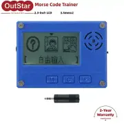 Morse Code Trainer CW Learner 3.5mmx2 2.3" LCD Screen for CW Input Practice