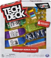 , Sk8Shop Fingerboard Bonus Pack, Collectible and Customizable Mini Skateboards