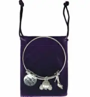 Once Upon A Time Charm Bracelet Silver New Stainless Steel