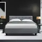 Bed Frame Double Size Grey VANKE