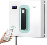 Window Cleaning Robot with Dual Water Spray, Smart Window Vacuum Cleaner with Remote Control and Anti-Falling Sensor Detection, Glass Cleaning Robot for Interior/Exterior Highrise Windows