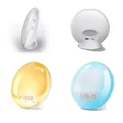 Wake up Light Alarm Clock with Sunrise/Sunset Simulation Dual Alarms FM Radio Ni