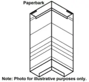 4x Stramit FASCIA BOARD EXTERNAL CORNERS 90-Degree Colorbond PAPERBARK*AUS Brand
