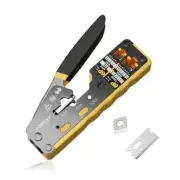 RJ45 Crimping Tool Ethernet Crimp Tool Crimper for RJ11/RJ12 Standard, RJ45