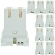 10Pack T8 Shunted Lamp for LED Fluorescent Tube Light, Linear U Socket, White