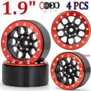 4pcs 1.9" Alloy Beadlock Wheel Rim for RC Car Axial SCX10 TRX-4 D90 90046 90047