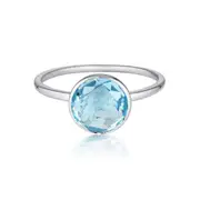 Georgini - Rodos Sterling Silver Blue Topaz Ring