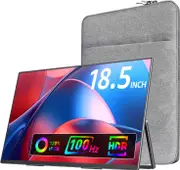 VisionOwl Large Portable Monitor-18.5 Inch Computer Gaming Display 100Hz 120% sRGB FHD 1080P USB-C HDMI IPS Screen for Laptop MacBook Surface PC PS4/P