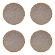 4x Maxwell & Williams Table Accents Placemat Dining Mat 38cm Round Grey Natural