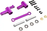 Metal Steering Drive Unit RC Car Upgrades Accessories RC Car Fittings for 1/14 Hyper Go 14209 14210, Purple