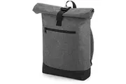 Bagbase Roll-Top Backpack / Rucksack / Bag (12 Litres) (Grey Marl/Black) (One Size)
