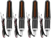 Mini 8Mm Motorcycle Led Turn Signal Light Blinker Flasher Indicator Lamp Flowing Front Rear Lamp for Bobber