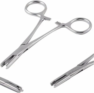 Micro Dermal Anchor Tube Insertion Hemostat Forceps 3mm Body Piercing Tool