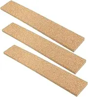 STOBAZA 3pcs Cork Wall Strips Self-Adhesive Memo Board Strips for Office and Home for Photos Memos and Messages Cork Material Easy to Install