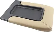 Car Center Consoler Armrest Cover ABS Center Console Arm Storage Box Cover 19127364 99-07 US Storage Protection Lid Car Glove Box(Cream Coloured)