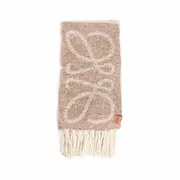 [LOEWE] Sciarpa Anagramma in Lana di Alpaca Beige