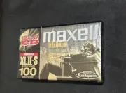 Maxell XL II-s 100 Blank Audio Cassette High Bias Black Magnetite Sealed