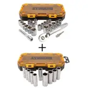 Dewalt Ratchet and Socket Sets 1/2" Drive Socket Set And Drive Deep Socket Set