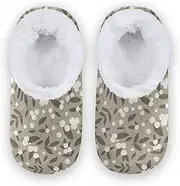 [Caihoyu] Slipper for Kids Girls Boys Fuzzy Fleece Anti-Skid Sole Lightweight House Shoes Indoor Outdoor Winter Bedroom