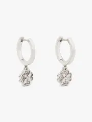 Heritage Bloom Huggie Drop Earrings