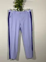 Women's Lady Hagen Side Stripe Ankle Golf Pants Purple size 12