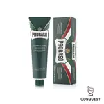 【 CONQUEST 】PRORASO 義大利 刮鬍膏 刮鬍皂 刮鬍泡 綠色薄荷沁涼配方 各種鬍鬚毛質皆適用 入門刮鬍膏