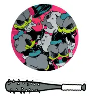 Matt Gondek Blackbook Monopoly & Baseball Bat Sticker - GondekDraws