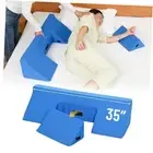 35" Wedge Pillow for Side Sleeping,Training for Side Sleeping with Detachable