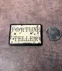 Dollhouse 1:12 Fortune Teller Sign Wooden Back