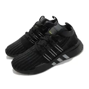 adidas 休閒鞋 EQT Support Mid ADV 男鞋 海外限定 愛迪達 襪套式 反光 球鞋穿搭 黑 銀 B37456