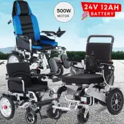 3 Style Electric Wheelchair Folding Long Range Lithium Power Motorised Foldable