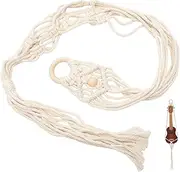 UPKOCH Guitar Hanger for Wall Mount Decorative Cotton Rope Holder for Ukulele Guitars Versatile Hanging Display with Tassels Rustic Home Decor Great Present for Musicians