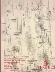 Christie's Contemporary, Old Master American and Modern Prints, Books May 1992