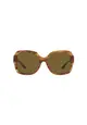 Tory Burch Women's Square Frame Brown Acetate Sunglasses - TY7140UM