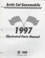 1997 ARCTIC CAT SNOWMOBILE ZL 440 PARTS MANUAL 2255-582 (072)