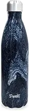 S'well Azurite Marble Stainless Steel Insulated Bottle, Blue, 750 ml Capacity