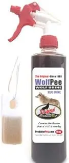 PredatorPee Original Wolf Urine 16oz Spray Bottle Combo with ScentTags
