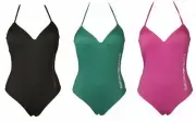 One piece swimsuit EMPORIO ARMANI sea or pool padded cups adjustable back strap