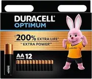 Duracell New Optimum AA Alkaline Batteries [Pack of 12] 1.5 V LR6 MX1500