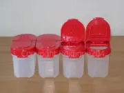 TUPPERWARE MODULAR MATES SPICE SHAKER CONTAINERS SET(4)**NEW**