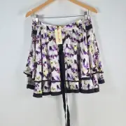 NEW Alannah Hill womens skirt size 12 silk whimsy delight floral 095240