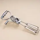 Hand Cranked Stainless Steel Egg Beater Egg Whisk Blender Hand Push Mixer